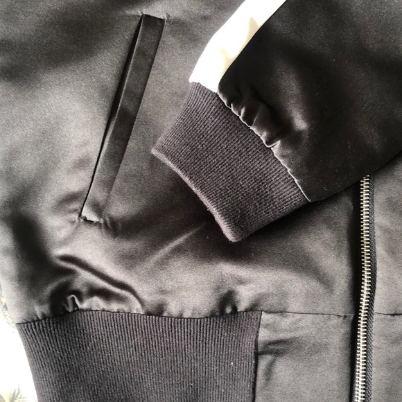 Floral Embroidered Bomber Jacket - Picture 5 of 8